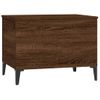 Mesa De Centro Madera Contrachapada Roble Marrón 60x44,5x45 Cm Vidaxl