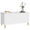 Mesa De Centro Madera Contrachapada Blanco 90x44,5x45 Cm Vidaxl