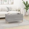 Mesa De Centro Madera Contrachapada Gris Sonoma 90x44,5x45 Cm Vidaxl