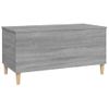 Mesa De Centro Madera Contrachapada Gris Sonoma 90x44,5x45 Cm Vidaxl