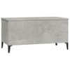 Mesa De Centro Madera Contrachapada Gris Hormigón 90x44,5x45 Cm Vidaxl