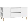 Mueble Para Tv Madera Contrachapada Blanco 102x44,5x50 Cm Vidaxl