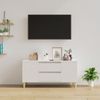 Mueble Para Tv Madera Contrachapada Blanco 102x44,5x50 Cm Vidaxl