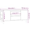 Mueble Para Tv Madera Contrachapada Blanco 102x44,5x50 Cm Vidaxl