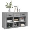 Aparador De Madera Contrachapada Gris Sonoma 100x30x59,5 Cm Vidaxl