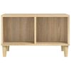 Mesa De Centro Madera Contrachapada Roble Sonoma 60x50x36,5 Cm Vidaxl