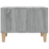 Mesa De Centro Madera Contrachapada Gris Sonoma 60x50x36,5 Cm Vidaxl