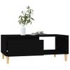 Mesa De Centro Madera Contrachapada Negro 90x50x36,5 Cm Vidaxl