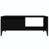 Mesa De Centro Madera Contrachapada Negro 90x50x36,5 Cm Vidaxl