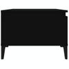 Mesa De Centro Madera Contrachapada Negro 90x50x36,5 Cm Vidaxl