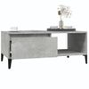 Mesa De Centro Madera Contrachapada Gris Hormigón 90x50x36,5 Cm Vidaxl