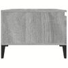 Mesa De Centro Madera Contrachapada Gris Sonoma 90x50x36,5 Cm Vidaxl