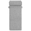 Cesto Ropa Sucia Plegable Lino Sintético Gris 26x34,5x59,5 Cm Vidaxl