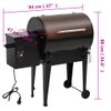 Barbacoa De Pellets Hierro Negro 94 Cm Vidaxl