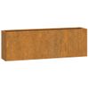 Jardineras De Pared 2 Uds Acero Corten Oxidado 53x10x17 Cm Vidaxl