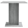 Mesa De Comedor Madera Contrachapada Gris Sonoma 80x80x75 Cm Vidaxl