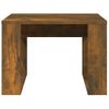 Mesa Auxiliar Madera Contrachapada Roble Ahumado 50x50x35 Cm Vidaxl