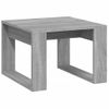 Mesa Auxiliar Madera Contrachapada Gris Sonoma 50x50x35 Cm Vidaxl