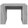 Mesa Auxiliar Madera Contrachapada Gris Sonoma 50x50x35 Cm Vidaxl