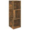 Mueble Esquina Madera Contrachapada Roble Ahumado 33x33x100 Cm Vidaxl