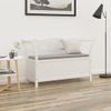 Banco Madera Maciza Abeto Blanco 107x45x75,5 Cm Vidaxl