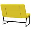 Banco De Tela Amarillo Claro 100x75x76 Cm Vidaxl