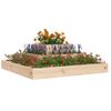 Jardinera De Madera Maciza De Pino 80x80x27 Cm Vidaxl