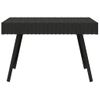 Mesa Auxiliar Plegable Ratán Sintético Negro 60x40x38 Cm Vidaxl