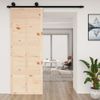 Puerta De Granero Madera Maciza Pino 80x1,8x214 Cm Vidaxl