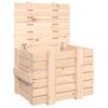 Caja De Almacenaje Madera Maciza De Pino 58x40,5x42 Cm Vidaxl