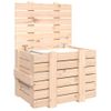 Caja De Almacenaje Madera Maciza De Pino 58x40,5x42 Cm Vidaxl