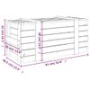 Caja De Almacenaje Madera Maciza De Pino Negro 91x40,5x42 Cm Vidaxl