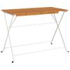 Mesa De Cafetería Plegable Madera Acacia Y Acero 100x54x71 Cm Vidaxl