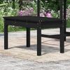 Banco De Jardín Madera Maciza Pino Negro 80x44x45 Cm Vidaxl