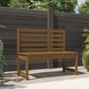 Banco De Jardín Madera Maciza Pino Marrón Miel 109 Cm Vidaxl