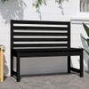 Banco De Jardín Madera Maciza Pino Negro 109 Cm Vidaxl