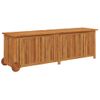 Caja De Almacenaje Jardín Con Ruedas Madera Acacia 150x50x58 Cm Vidaxl