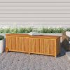 Caja De Almacenaje Jardín Con Ruedas Madera Acacia 150x50x58 Cm Vidaxl