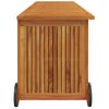 Caja De Almacenaje Jardín Con Ruedas Madera Acacia 150x50x58 Cm Vidaxl