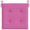 Cojines De Silla De Jardín 2 Uds Tela Rosa 40x40x3 Cm Vidaxl