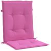 Cojines Para Silla Con Respaldo Bajo 2 Uds Tela Rosa Vidaxl