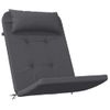 Cojines Para Silla Adirondack 2 Uds Tela Oxford Gris Antracita Vidaxl