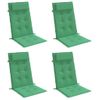 Cojines De Silla Con Respaldo Alto 4 Uds Tela Oxford Verde Vidaxl