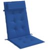 Cojines De Silla Con Respaldo Alto 4 Uds Tela Oxford Azul Klein Vidaxl