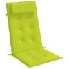 Cojines De Silla Respaldo Alto 6 Uds Tela Oxford Verde Brillo Vidaxl