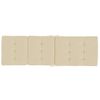 Cojines Para Tumbona 2 Uds Tela Oxford Beige Vidaxl