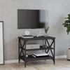 Mueble De Tv Madera Contrachapada Negro 60x40x50 Cm Vidaxl