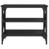 Mueble De Tv Madera Contrachapada Negro 60x40x50 Cm Vidaxl