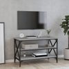 Mueble Para Tv Madera Contrachapada Gris Sonoma 80x40x50 Cm Vidaxl