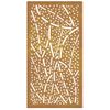 Adorno De Pared De Jardín Acero Corten Diseño De Hoja 105x55 Cm Vidaxl